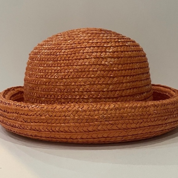 Accessories - Arlin Vintage Rolled Brim Orange Hat